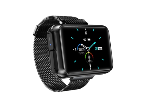 SHAH ARPAN Pulsera Inteligente Auricular Bluetooth 2 en 3 Pantalla a Color Podómetro Monitoreo de Ritmo Cardíaco y Presión Arterial