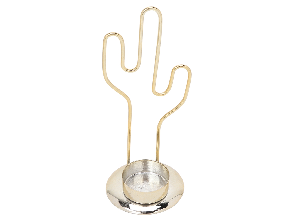 Portavelas De Metal Con Diseño De Cactus Decorativo Para Cena Boda Fiesta