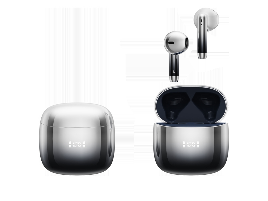 Auriculares Bluetooth Con Degradado, Cancelación De Ruido, Pantalla Digital, Batería De Larga Duración.