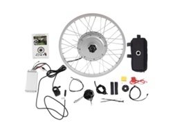 Kit de conversión para bicicleta eléctrica, motor sin escobillas, materiales duraderos, color plata.