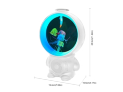 Altavoz Bluetooth MDUG con subwoofer, iluminación ambiental y calidad de sonido HiFi, blanco