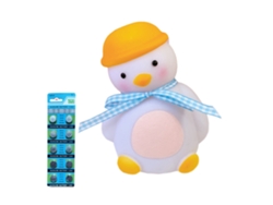Lámpara De Noche Led - Patito Azul Inclinada 10 Pilas JEIIBRZUI