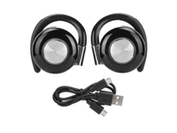 Auriculares Bluetooth 5.0 Tws Con Gancho Para La Oreja, Estéreo Inalámbrico, Batería De Larga Duración, Color Plata.
