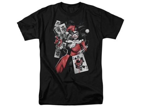Camiseta ROCKINSTONE Harley Quinn con pistola humeante (XXL)