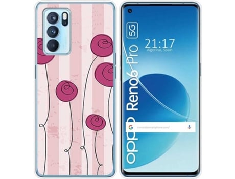 Carcasa Oppo Reno 6 Pro 5G TUMUNDOSMARTPHONE Flores Vintage