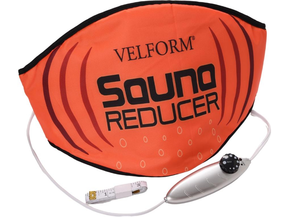 Cinturon Efecto Sauna VELFORM Sauna Reducer Sistema Reductor de Grasa Trabaja en Cintura Abdominales Muslos Caderas Fitness en Casa