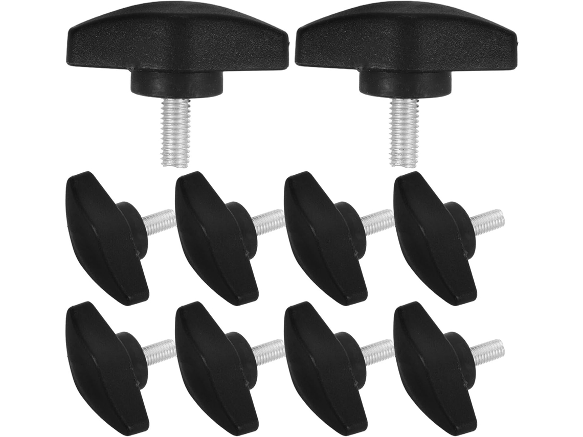 Tuercas De Mariposa En Forma De T M5x25-36 De Plástico, 50 Piezas, Pomos Moleteados De Rosca Gruesa Para Soporte