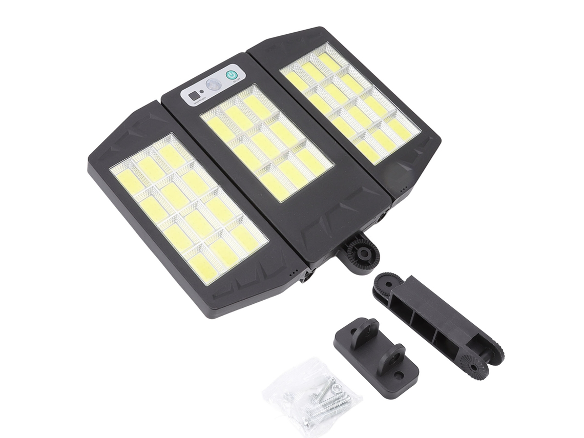 Farola solar con 33 COB, 3000 lúmenes, resistente al agua IP65, para seguridad exterior CHABERLU