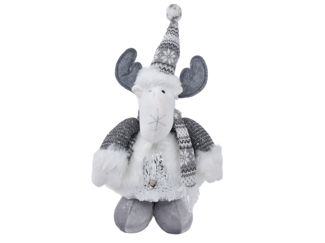 Muñeco Decorativo De Alce Retráctil De Poliéster Para Navidad - Regalo Para Niños