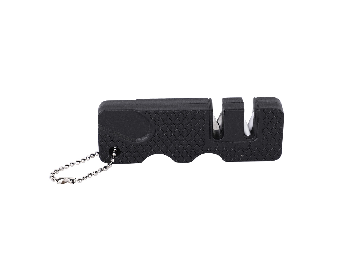 Mini Afilador De Cuchillos Portátil Para Cocina, Camping Y Actividades Al Aire Libre - Acero Inoxidable Y Plástico