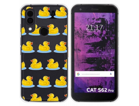 Carcasa CAT S62 Pro TUMUNDOSMARTPHONE Dibujos Transparente Multicolor