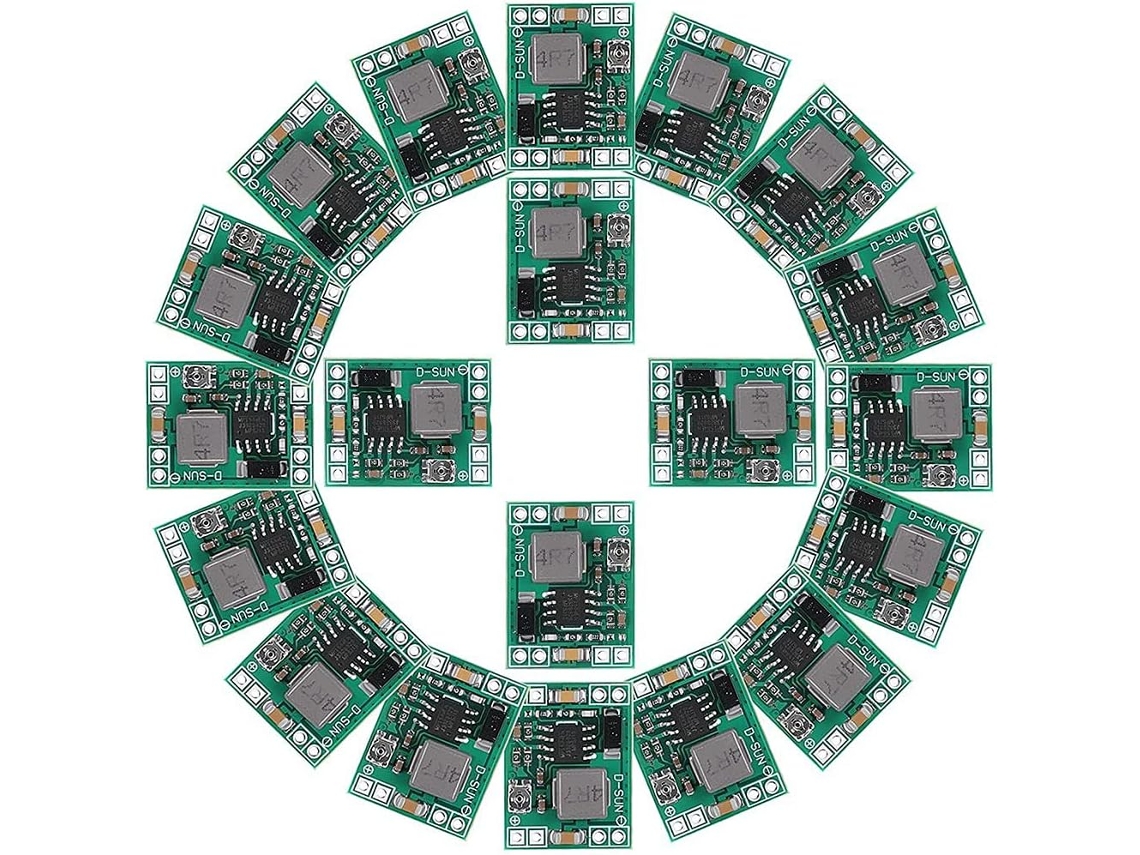 20 Módulos Convertidores De Cc Mini Mp1584, Regulador Ajustable De 24 V A 12 V, 9 V, 5 V Y 3 V