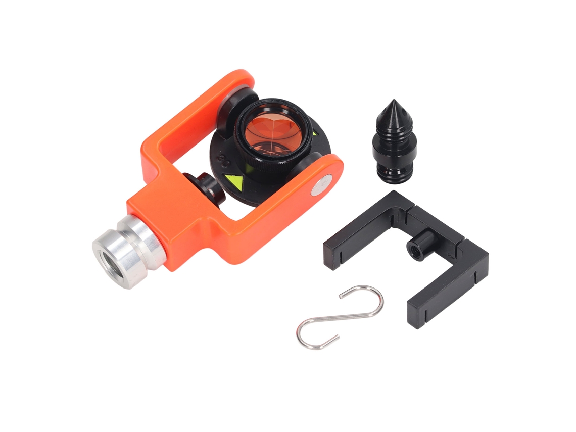 Kit De Prisma Mini Sistema Refletor Para Estação Total Com Gancho S Bracket Para Levantamento Engenharia