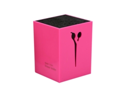 Caja De Almacenamiento Para Peines, Pinzas Y Tijeras De Peluquería Profesional (rojo Rosa)