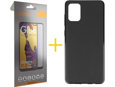 Kit Funda + Protector de Pantalla Samsung Galaxy A71 5G ACCETEL Full (Negro)