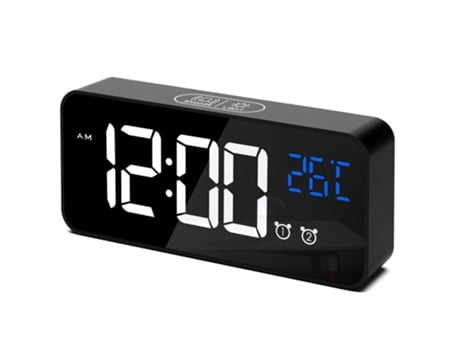 ELKUAIE Reloj despertador digital grande para personas con discapacidad visual - Reloj electrónico grande para dormitorio, pantalla digital gigante...