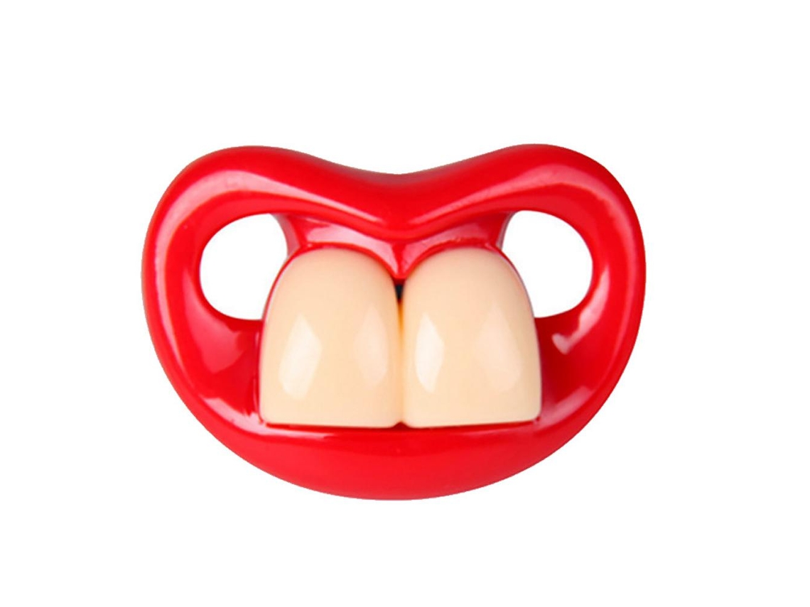 Chupeta Engraçada Para Bebê Recém-nascido Chupeta De Dentes Presente Para Menino Menina 3 Meses+