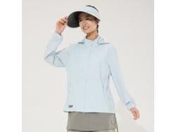 Camiseta de manga larga para mujer Yuysan con protección solar, de secado rápido, con protección UV y sombrero desmontable.