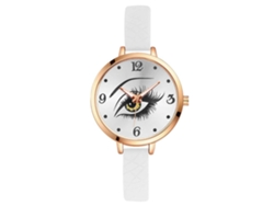 Reloj De Pulsera Redondo De Cuarzo Para Mujer Lvpai P545, Aleación Rosa De Moda