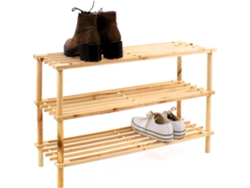 Zapatero de Madera 3 Niveles, Organizador Armario para Zapatos Estante zapatera Habitación o Pasillo COSHANO
