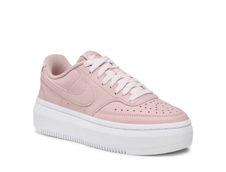 Zapatillas de Mujer NIKE Court Vision Alta Piel Rosa (40)