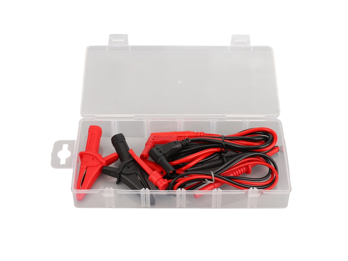 Kit De Cables De Prueba Para Multímetro Con Pinzas Electrónicas, Ganchos, Sondas Pa De Latón Y Pvc, Conductividad Estable.
