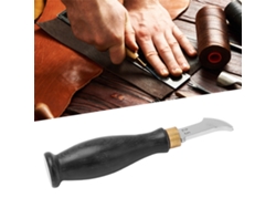 Herramienta Para Ranurar Cuero, Diseño Ergonómico, Acero Inoxidable 304, Mango De Sándalo De 2,5 Mm.