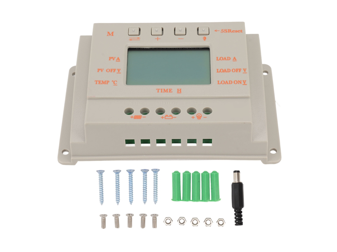 Controlador De Carga Solar Mppt De 12v/24v Y 20a Con Pantalla Digital Para Paneles Solares.