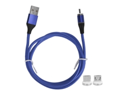Cable de carga magnético EOOCOO (carga súper rápida de 5 A, magnético 3 en 1)