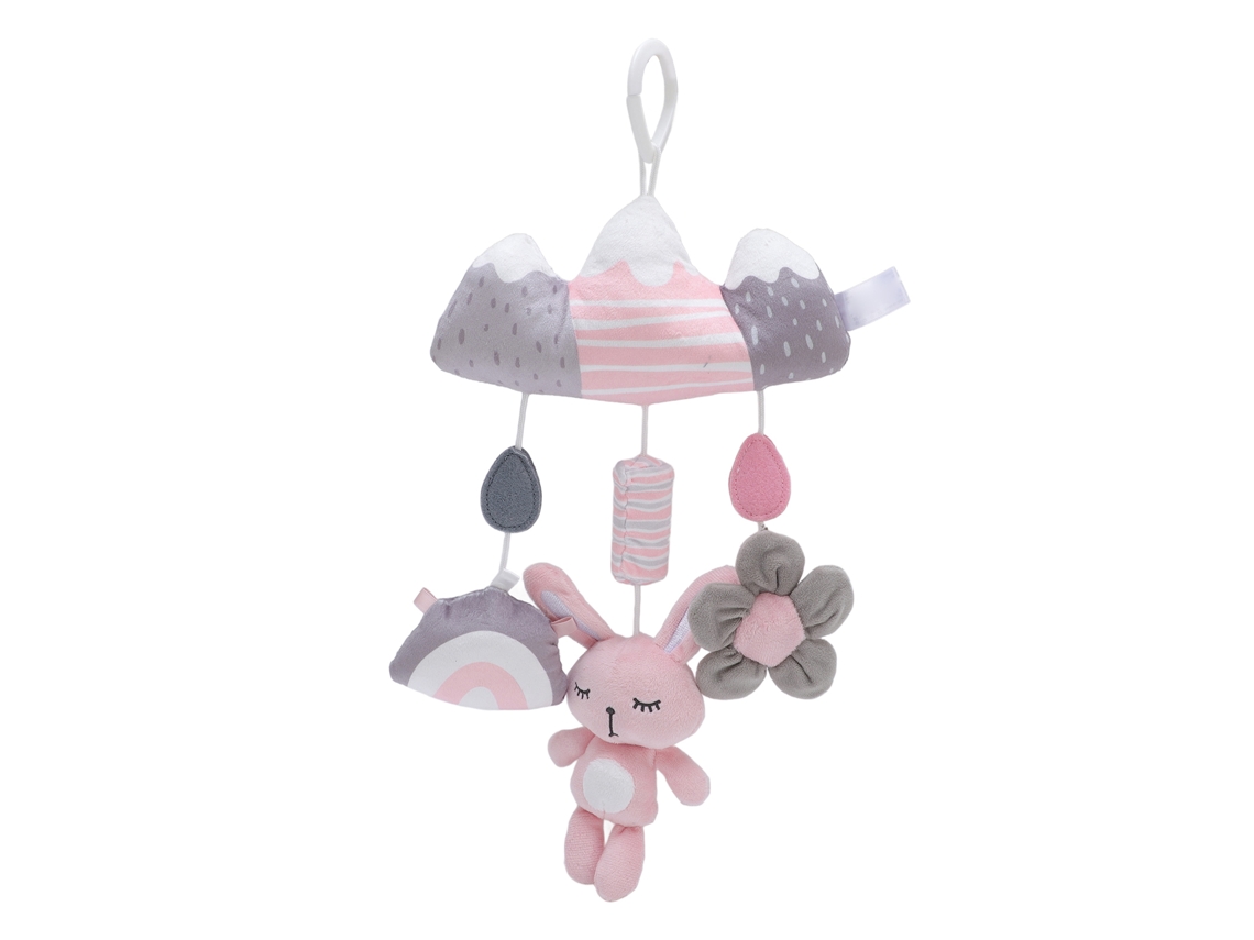 Mali brinquedo Pendurado para Berço de Bebê Coelho Cute com Clip Material Suave Cores Vibrantes