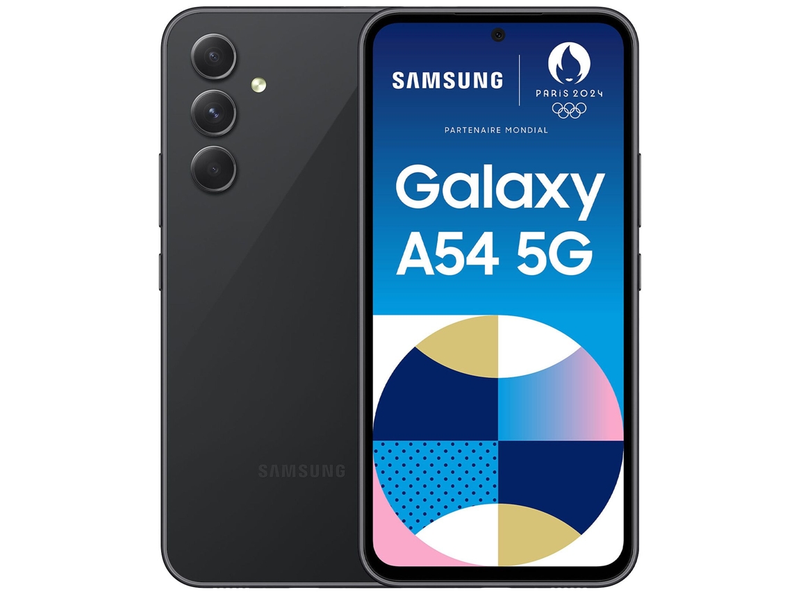 Smartphone SAMSUNG Galaxy A54 (Reacondicionado Señales de Uso - 128 GB - Negro)