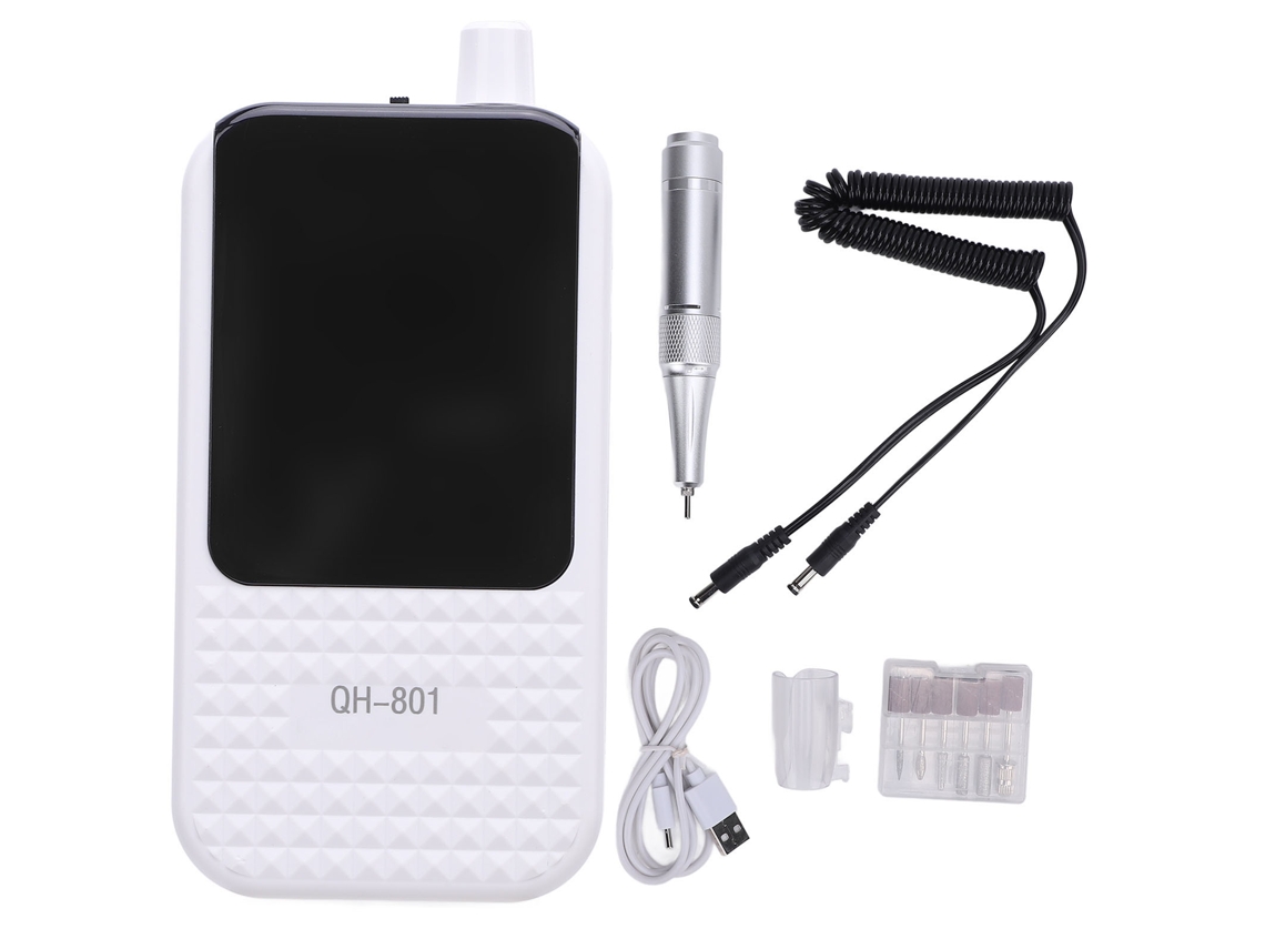Taladro eléctrico para uñas Rebe-kit de 0 a 45000 rpm, taladro eléctrico portátil para manicuras en casa y salones de belleza.