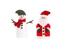 Ropa para envasar botellas de vino, bolsa navideña de Papá Noel, vacaciones
