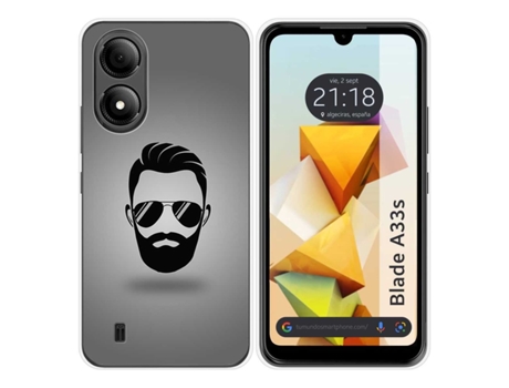 Funda Silicona para Zte Blade A33s diseño Barba Dibujos