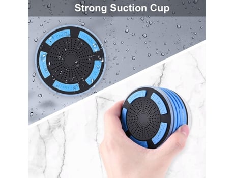 Altavoz Ducha inalámbrica portátil impermeable de Bluetooth con el efecto llevado colorido de la radio baja de Hd Fm