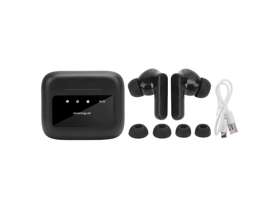 Fones De Ouvido Tradutor Em Tempo Real 144 Idiomas Bluetooth 5.4 Controle Táctil Preto