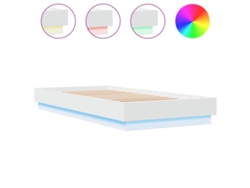 Maison Exclusive - Estructura De Cama Con Luces Led Blanco 100x200 Cm