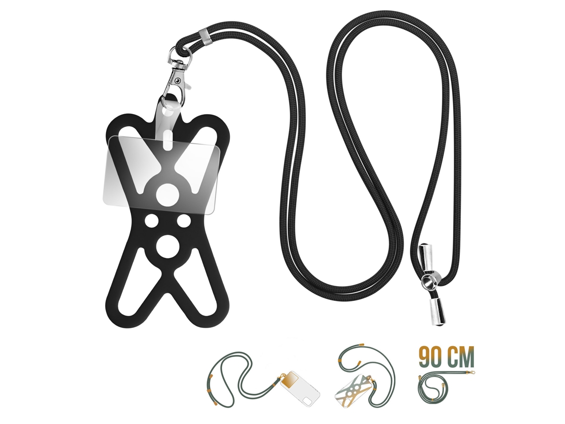 Colgante Cordón Smartphone Universal Extensible AVIZAR Negro