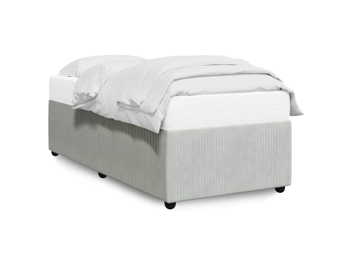 Maison Exclusive - Estructura De Cama Sin Colchón Terciopelo Gris Claro 90x200 Cm