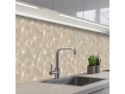 Salpicaderos De Cocina Orgánico - Textura - Beige 450x60 Cm