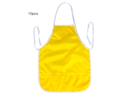 10 Piezas De Delantal Sin Mangas Para Pintura Infantil Impermeable (amarillo)
