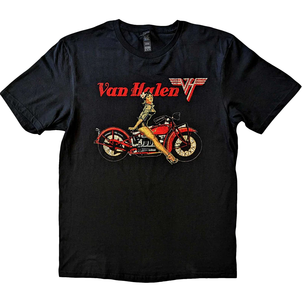 Van Halen Pin Up Motorcycle T-shirt Unisex Rockinstone Size:xxxl