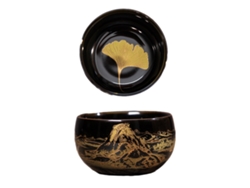 MEOIRUERY Taza de té Kung Fu cerámica Tianmuzhan negra vidriada, taza de té artesanal, para uso doméstico o individual
