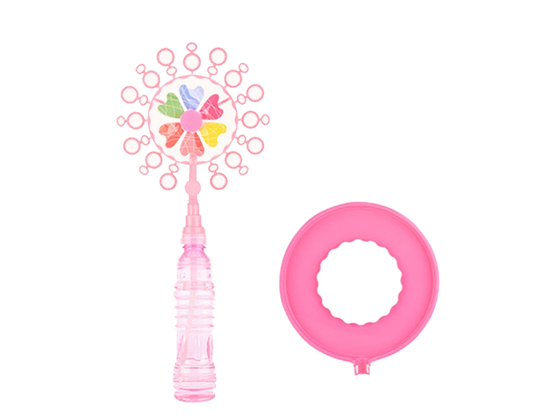 Rebe-varilla De Burbujas De Molino Molino De Burbujas Para Niños Para Viajes Al Aire Libre Rosa