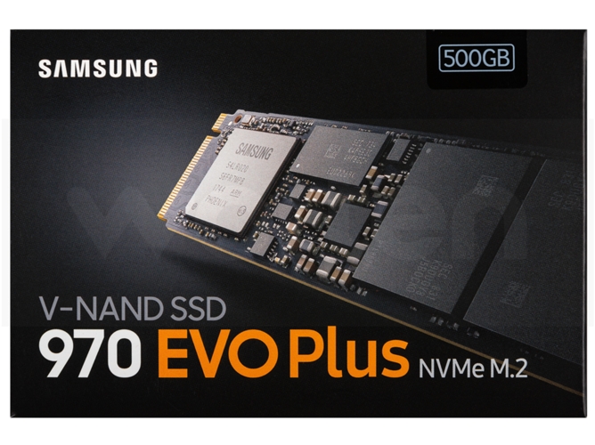 Disco SSD Interno SAMSUNG 970 EVO Plus (500 GB - PCI-Express - 350 MB/s)