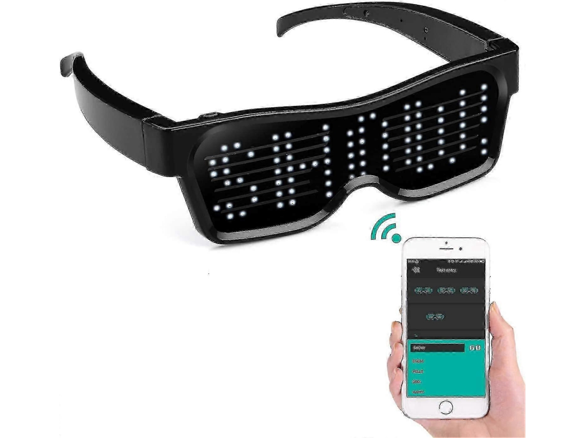Gafas LED con aplicación Bluetooth conectadas DIY Funky