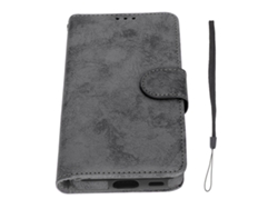 Capa Carteira Para Samsung Galaxy S21 Couro Pu Magnética Removível Anti-choque Preta 2 Em 1