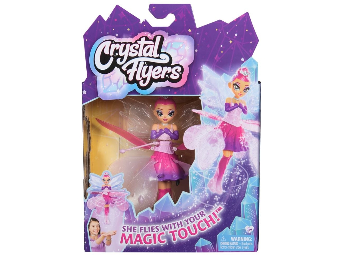 Van Der Meulen Crystal Flyers, muñeca voladora interactiva con alas de cristal. Spin Master