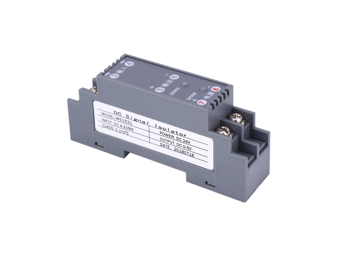 Módulo Aislador Convertidor De Señal De Voltaje Ws1521 Dc 4-20ma, Entrada Y Salida De 0-5v