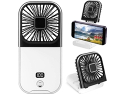 Ventilador de mano plegable, USB, recargable, ventilador de cuello BRILVIBERA